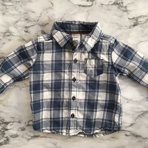 NWOT Carter's Baby Boy Plaid Button Shirt - 6m